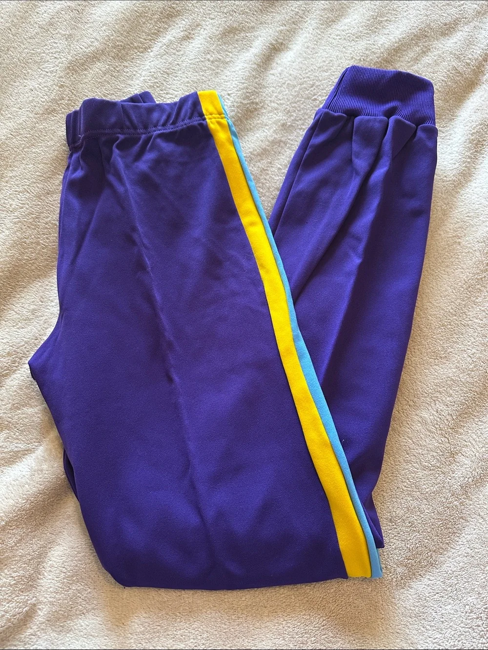 Vintage Gym-Kin 80s 3-Pc Purple Long-Sleeve Gymnastics Leotard & Warm Up Suit